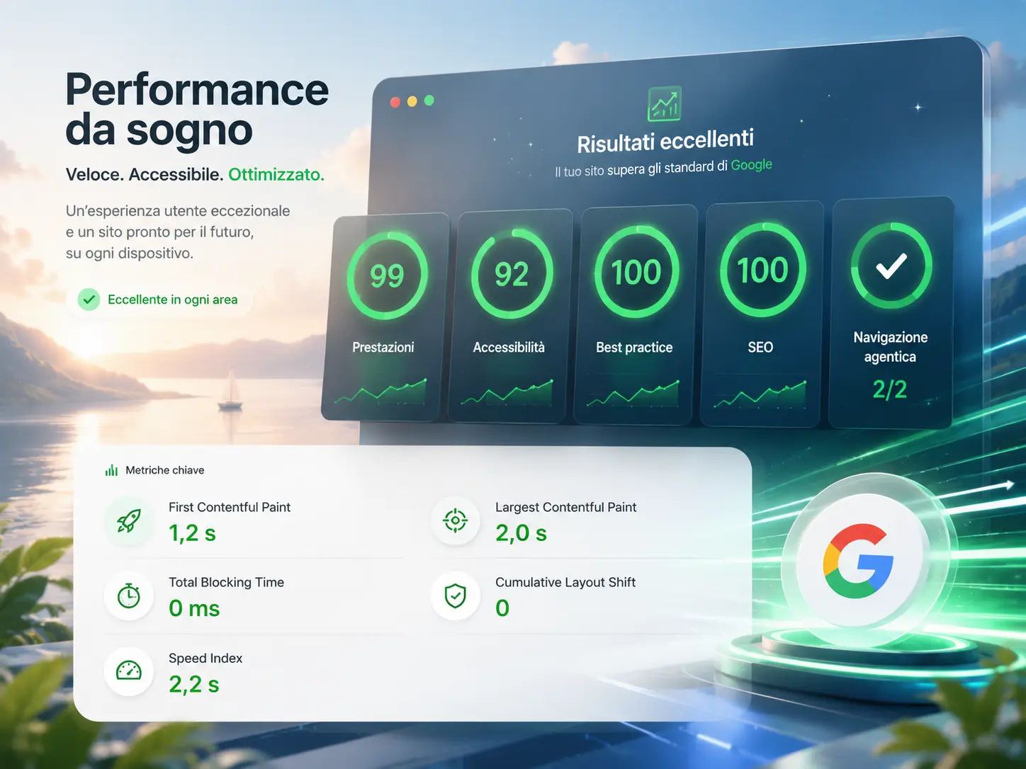 Siti Veloci, Leggeri E Pronti Per Google